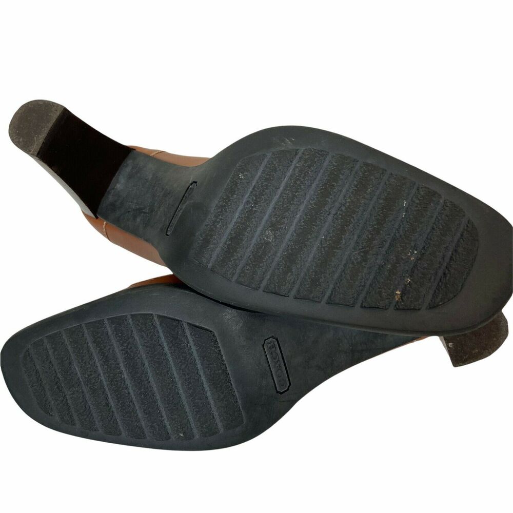 Coach Loafer Heels Women's Kassidy P310 Brown Leather Slip On Comfort size 10 B - Picture 6 of 12